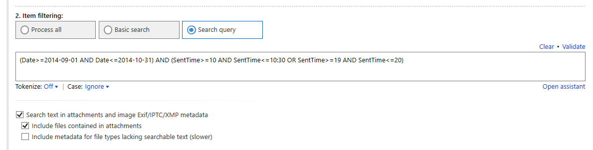 screenshot of Aid4Mail Investigator